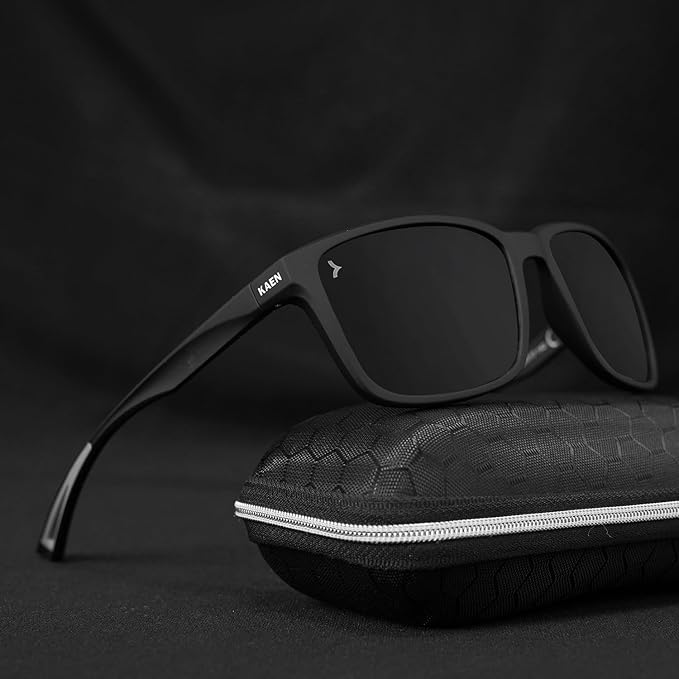 Eyewearlabs KAEN | Polarized Full Rim Rectangular Branded Stylish Sunglasses - Image 4