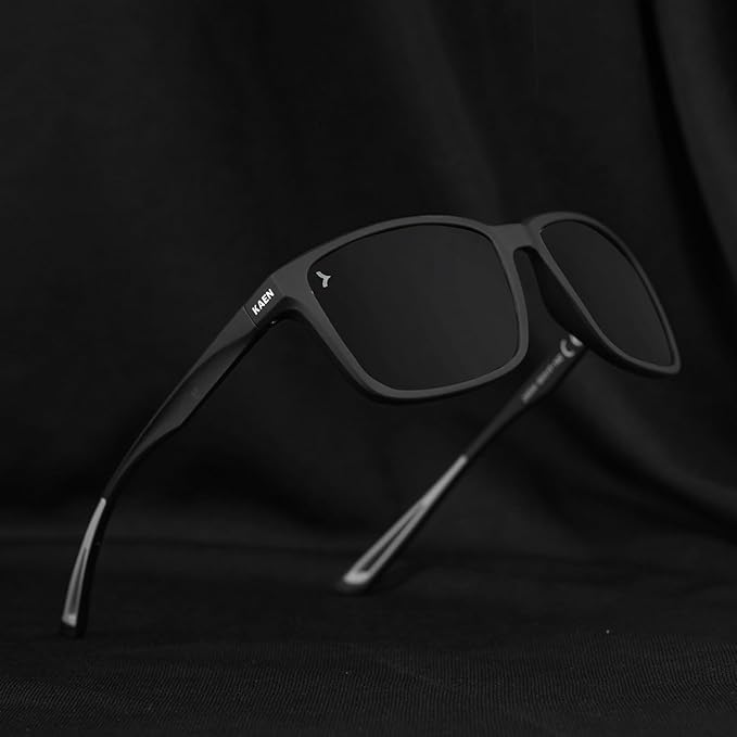 Eyewearlabs KAEN | Polarized Full Rim Rectangular Branded Stylish Sunglasses - Image 2